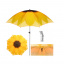 Пляжна парасолька від сонця велика з нахилом Stenson "Соняшник" 2 м Жовтий Ужгород