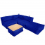 Безкаркасний модульний Пуф-столик Блек Tia-Sport (sm-0948-7) синій Суми
