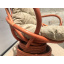 Крісло-гойдалка Cruzo Флора з натурального ротангу на пружинному блоці Теракотове CRUZO kk1506 Одесса