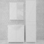 Комплект мебели Mikola-M Chaos с пеналом из пластика белый 50 см Полтава