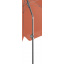 Большой пляжный зонт с тефлоновым покрытием 180 см Livarno Терракотовый (100343334 terracotta) Ромны
