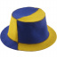 Банная шапка Luxyart Биколор Синий с желтым (LA-086) Житомир