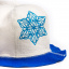 Банна шапка Luxyart Сніжинка Білий із синім (LA-093) Свеса