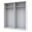 Шкаф для одежды Doros Белый/Белый 2+2 ДСП 180х48х204 (42005008) Днепр
