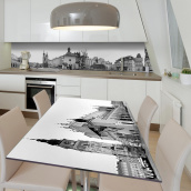 Наклейка вінілова на стіл Zatarga  "Старе місто" 650х1200 мм