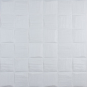 Самоклеющаяся 3D панель 3D Loft белые рваные кубики 700x700x8мм