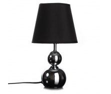 Настольная лампа в современном стиле с абажуром Brille 60W TL-177 Черный