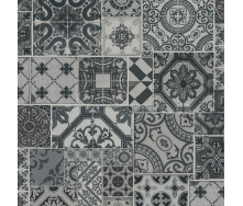 Вінілові шпалери на флізеліновій основі Collage PS International Сірий-Чорний (42506-20)