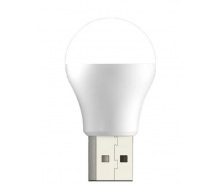 Світлодіодна LED лампочка-світильник від USB Socket 1W 6000K колір білий