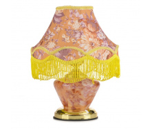 Настольная лампа барокко с абажуром Brille 60W TL-106 Оранжевый