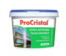 Краска акриловая фасадная Ирком ProCristal Fasad-Standart IP-131 прозрачная 0.9 л