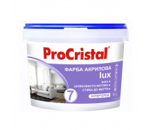 Краска акриловая интерьерная Ирком ProCristal Lux 7 IР-237 белая шелковисто-матовая 10 л