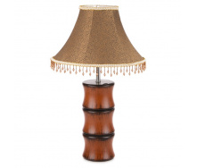 Настольная лампа классическая с абажуром Brille 60W TL-16 Коричневый