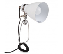 Настольная лампа в современном стиле на прищепке Brille 40W MTL-20 Белый