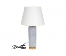 Лампа настольная BonaDi 232-724 55 см 60 Вт Серый мрамор/Белый (SK000325)