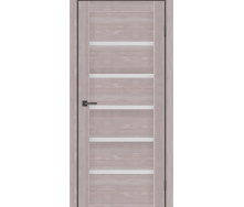 Дверне полотно MS Doors TEXAS 70 см Дуб сірий скло сатин