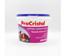 Краска силиконовая фасадная Ирком ProCristal Fasad-Standart IP-133 SI 3 л Белый