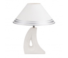 Настольная лампа минимализм с абажуром Brille 60W TL-84 Белый