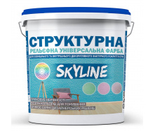 Краска для создания рельефа стен и потолков структурная SkyLine 4800 г Белый