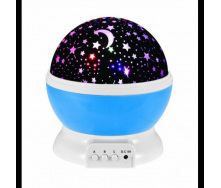 Ночник Star Master Dream Rotating Plus світильник проектор зоряного неба з USB кабелем Білий з синім (210PO169)