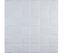 Самоклеюча 3D панель 3D Loft білі рвані кубики 700x700x8мм
