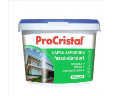 Краска акриловая фасадная Ирком ProCristal Fasad-Standart IP-131 прозрачная 9 л