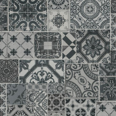 Виниловые обои на флизелиновой основе Collage PS International Серый-Черный (42506-20) Сумы