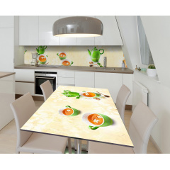 Наклейка 3Д виниловая на стол Zatarga «Китайский чай» 600х1200 мм для домов, квартир, столов, кофейн, кафе Киев