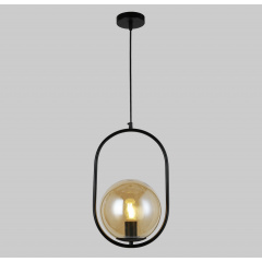 Подвесной светильник с кофейным шаром 20 см Lightled 916-40-1 BK+BR Херсон