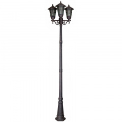 Вуличний ліхтар у класичному стилі Brille 60W GL-77 Коричневий Новомиколаївка
