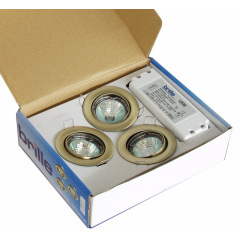 Точечный светильник комплект Brille 35W HDL-DT03 Золотистый 163449 Херсон