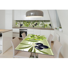 Наклейка 3Д вінілова на стіл Zatarga «Сади Менара» 600х1200 мм для будинків, квартир, столів, кав'ярень Київ