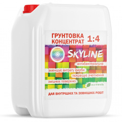 Акриловая грунтовка глубокопроникающая концентрат 1:4 SkyLine 5л Белый Одесса