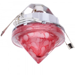 Декоративный точечный светильник Brille 32W HDL-G32 Розовый 165011 Запорожье