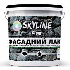 Фасадный лак акриловый для камня мокрый эффект Stone SkyLine Глянцевый 3л Одесса