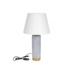Лампа настільна BonaDi 232-724 55 см 60 Вт Сірий мармур/Білий (SK000325) Суми