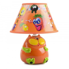 Настольная лампа для детской "Кот" Brille 40W TP-018 Оранжевый Ужгород