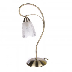Настольная лампа барокко декоративная Brille 60W LK-161 Бронзовый Ужгород