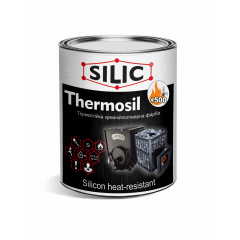 Краска Силик для печей и каминов Thermosil - 500 Серебро 1кг (TS5001s) Хмельник