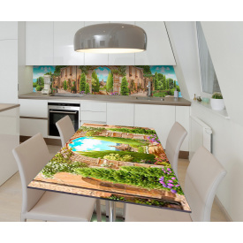 Наклейка 3Д вінілова на стіл Zatarga «Італійська витонченість» 650х1200 мм для будинків, квартир, столів, кав'ярень,