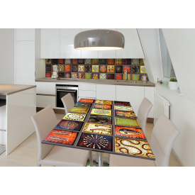 Наклейка 3Д виниловая на стол Zatarga «Африканские мотивы» 650х1200 мм для домов, квартир, столов, кофейн