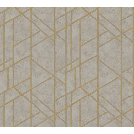 Виниловые обои на флизелиновой основе A.S.Creation Goldwell 37380-1 Коричневый-Золотой