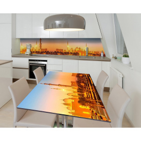 Наклейка 3Д виниловая на стол Zatarga «Арабский шик» 650х1200 мм для домов, квартир, столов, кофейн, кафе