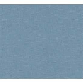 Вінілові шпалери на флізеліновій основі A.S.Creation Linen Style 36634-8 Синій