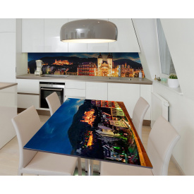 Наклейка 3Д виниловая на стол Zatarga «Архитектурное наследие» 650х1200 мм для домов, квартир, столов, кофейн,