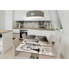 Наклейка 3Д вінілова на стіл Zatarga «Стара Венеція» 650х1200 мм для будинків, квартир, столів, кав'ярень