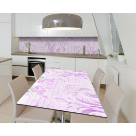 Наклейка 3Д виниловая на стол Zatarga «Зефирная лепка» 650х1200 мм для домов, квартир, столов, кофейн, кафе