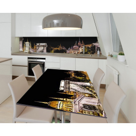 Наклейка 3Д виниловая на стол Zatarga «Страж мостов» 650х1200 мм для домов, квартир, столов, кофейн, кафе