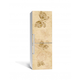 Наклейка на холодильник Zatarga «Песочные бабочки» 650х2000 мм виниловая 3Д наклейка декор на кухню