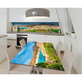Наклейка 3Д виниловая на стол Zatarga «Путешествие мечты» 650х1200 мм для домов, квартир, столов, кофейн, кафе